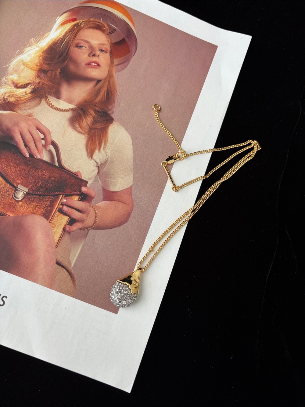 Alexis Bittar Solanales Crystal Pavé Teardrop Necklace NWOT🆕